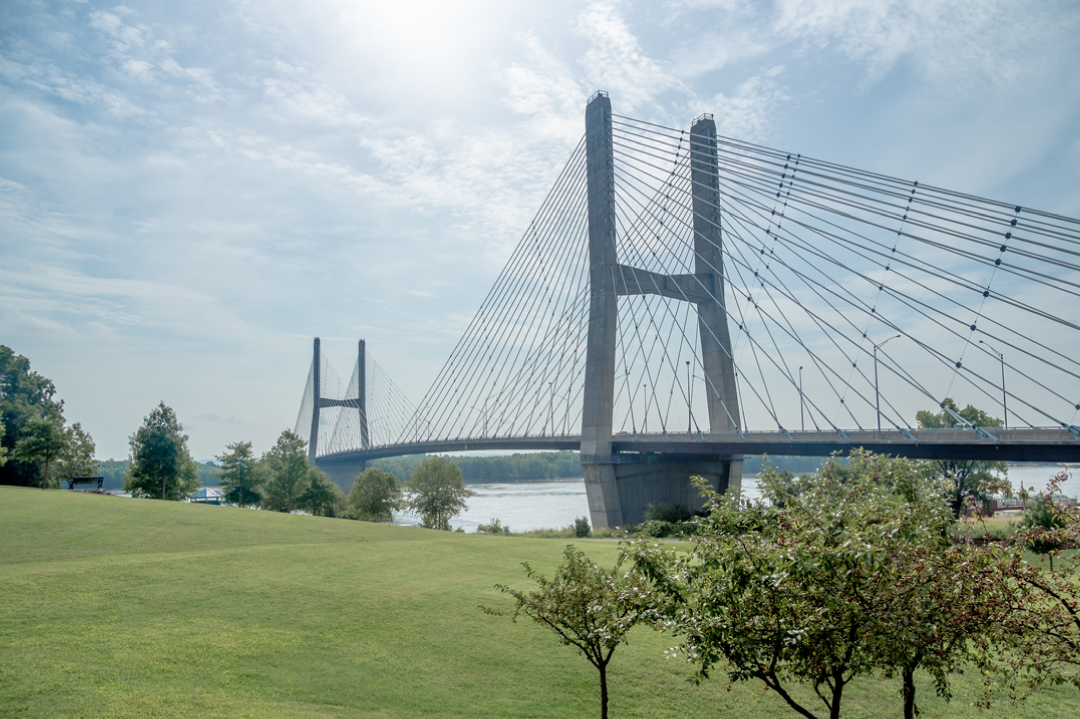 Bridge across the Mississippi at Cape Girardeau